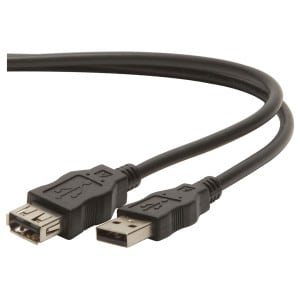 Main product image for USB 2.0 Extension Cable Black 3m (10 ft.) 130-035